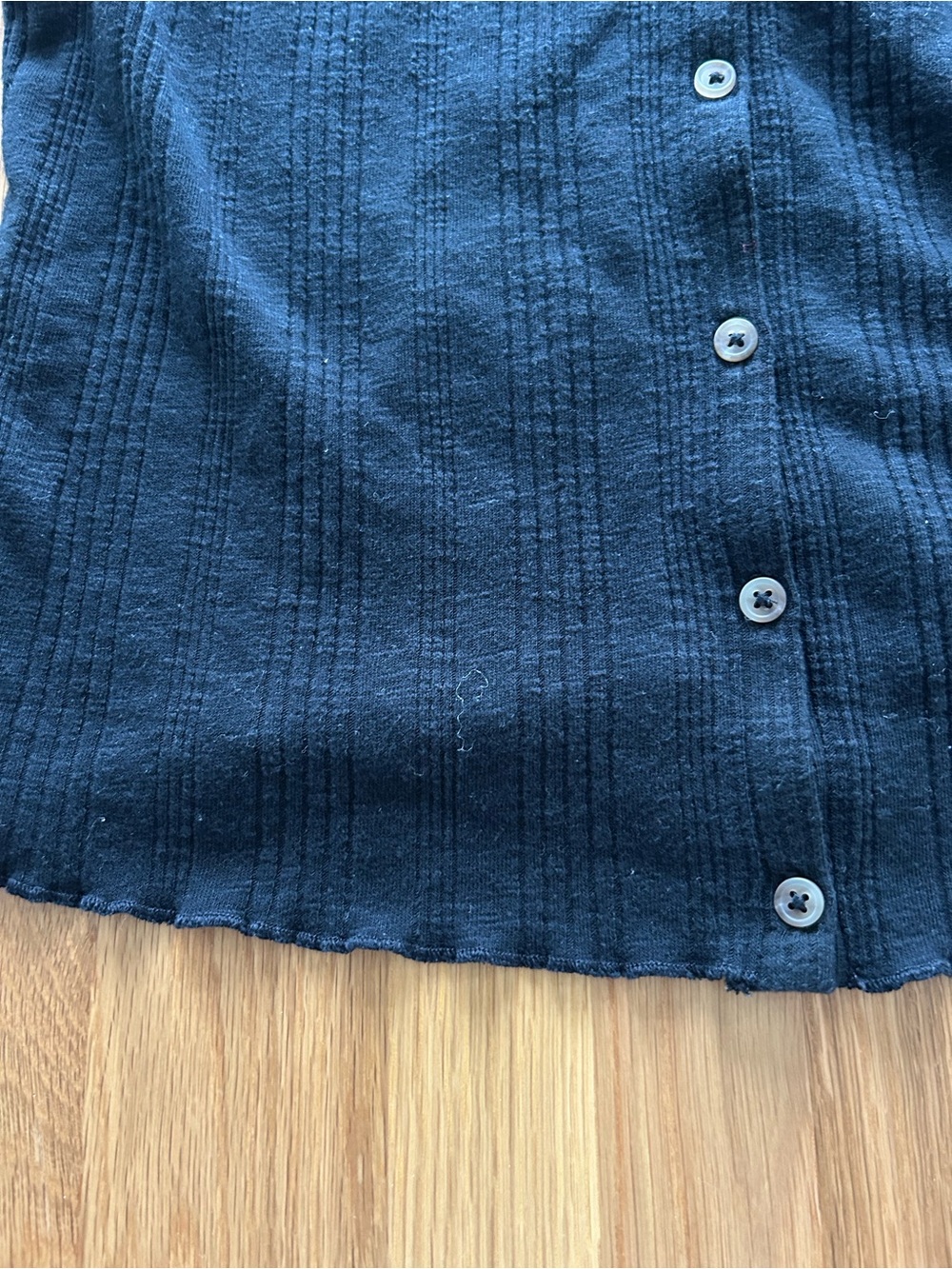 Universal Thread Black Ribbed Sleeveless Button-Front Top - Picture 2 of 4